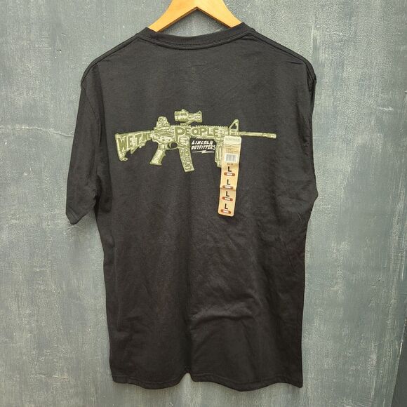 We The People American Pride Constitution Patriotic AR 15 T-shirt Large - Picture 1 of 5